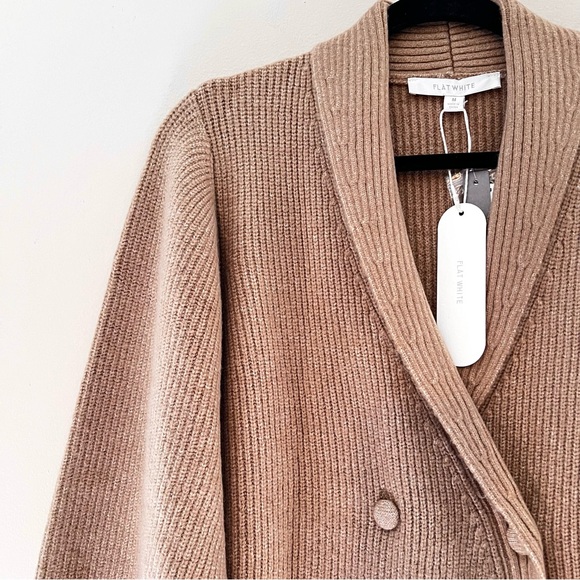 NWT Anthropologie Flat White Puff-Sleeved Sweater Tunic Dress - Picture 5 of 9